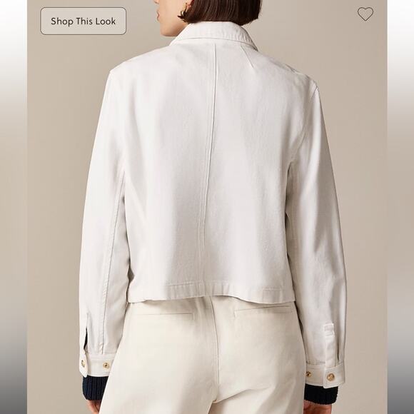 J.Crew Short Barn Jacket™ in cotton twill - Picture 3 of 10